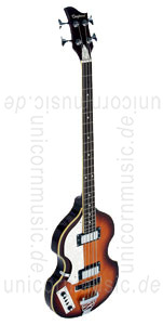 Large view Electric Bass  TANGLEWOOD RVB-2-VS-LH -  (BEATLE VIOLIN BASS) - including hardcase - sunburst - left-hand