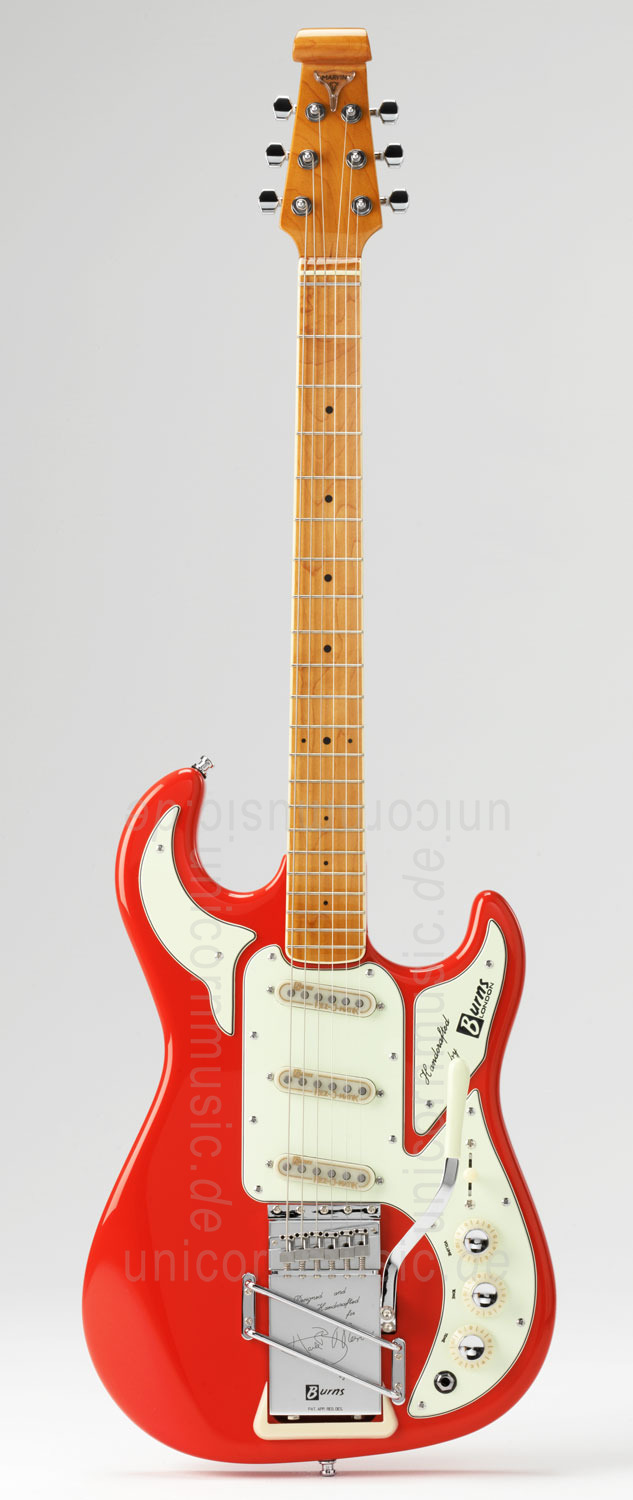 to article description / price Electric Guitar BURNS HANK MARVIN SIGNATURE 1964 Red + original Hard Case