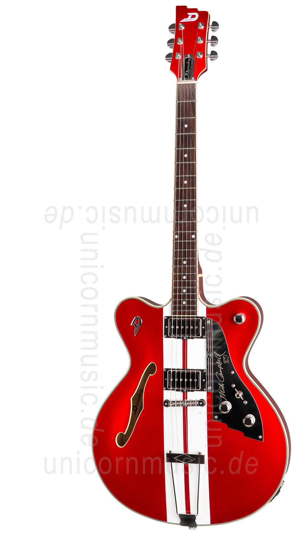 to article description / price Electric Guitar DUESENBERG FULLERTON HOLLOW  MIKE CAMPBELL 2 - Candy Apple Red + Custom Line Case
