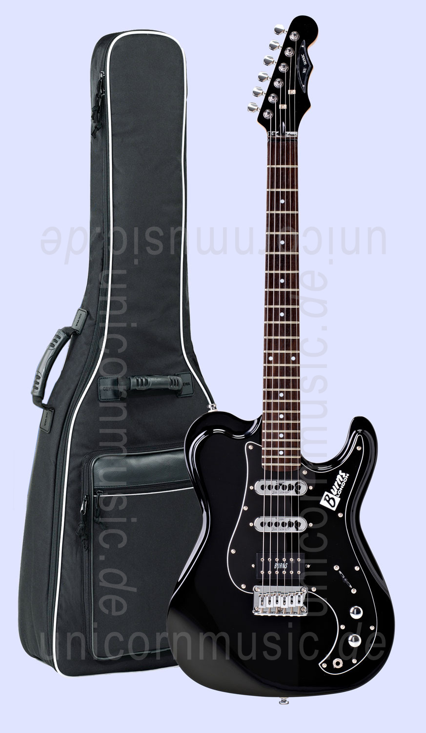 Electric Guitar BURNS NU-SONIC - black, Factory-new buy at www 