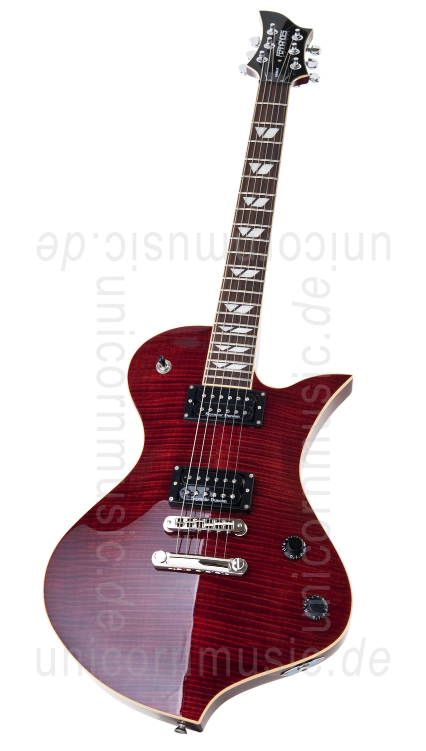 Electric Guitar FERNANDES RAVELLE DELUXE - Wine Red + Case 