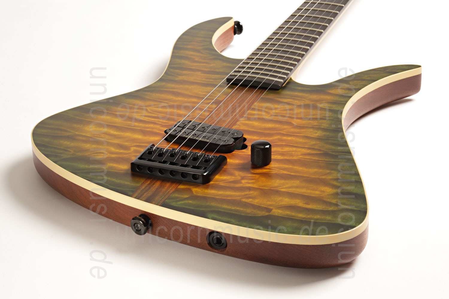 to article description / price Electric MGH GUITARS Blizzard Beast Deluxe - green amber burst  - made in Germany