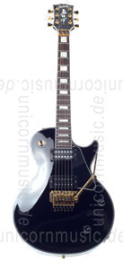 Large view Electric Guitar BURNY RLC 105S BLK FLOYD ROSE - BLACK + Sustainer