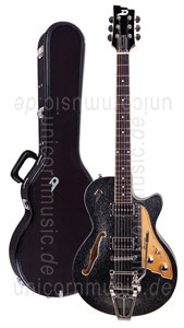 Large view Electric Guitar DUESENBERG STARPLAYER TV - Black Sparkle + Custom Line Case