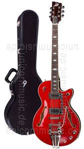 Large view Electric Guitar DUESENBERG STARPLAYER TV DELUXE - Crimson Red + Custom Line Case