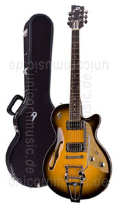 Large view Electric Guitar DUESENBERG STARPLAYER TV - Two Tone Sunburst - Tremolo + Custom Line Case