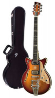 Electric Guitar DUESENBERG ALLIANCE SERIES JOE WALSH - Gold Burst + Custom Line Case