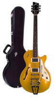 Electric Guitar DUESENBERG STARPLAYER TV - Gold Top + Custom Line Case
