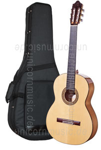 Large view Spanish Flamenco Guitar CAMPS M5-S-LH (blanca) - left hand - solid spruce top - Sandalwood
