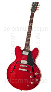 Large view Semi-Resonance Archtop Jazz Guitar BURNY RSA-75-CR Cherry Red + hardcase