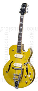 Large view Full-Resonance Archtop Jazz Guitar - PEERLESS PEERLESS GIGMASTER SC GOLD + hardcase 