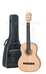 Large view Children's Guitar 1/2 - PRO NATURA Silver Series - solid top - walnut