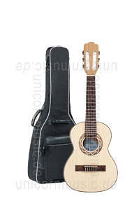 Large view Children's Guitar 1/8 - PRO NATURA Silver Series - solid top - cherrywood