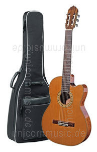 Large view Spanish Classical Guitar JOAN CASHIMIRA MODEL 56e E-C Cutaway Thinline - without pickup - solid cedar top