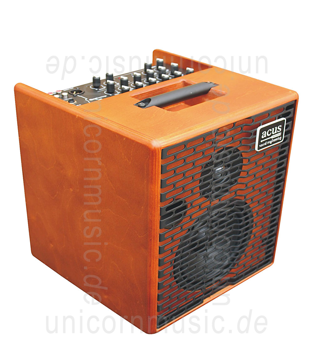 to article description / price Acoustic Amplifier - ACUS ONE 6 Wood - 3x channel (2x instrumental / independently controllable)