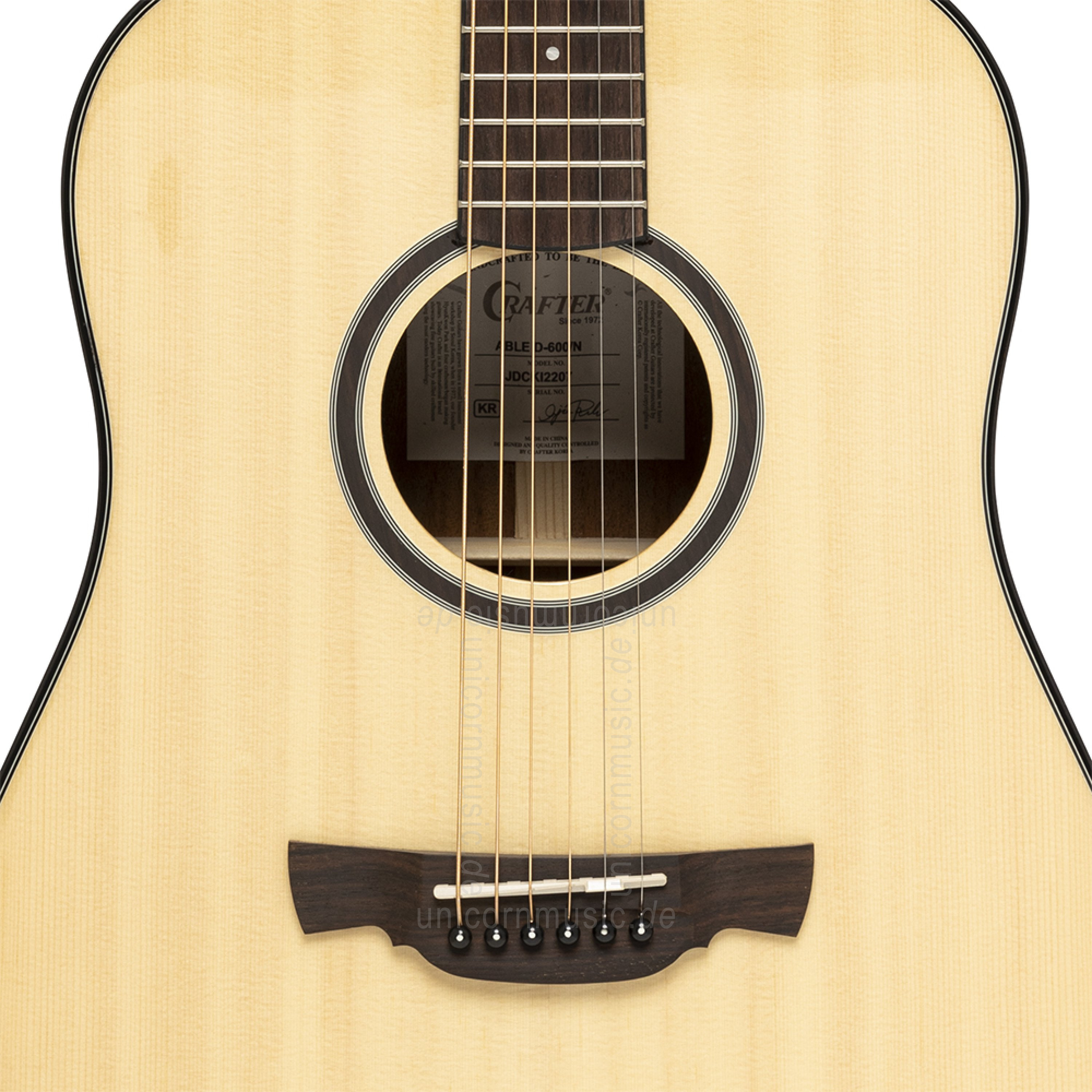 to article description / price Acoustic Guitar - CRAFTER Able D600 N - Dreadnought - solid spruce top