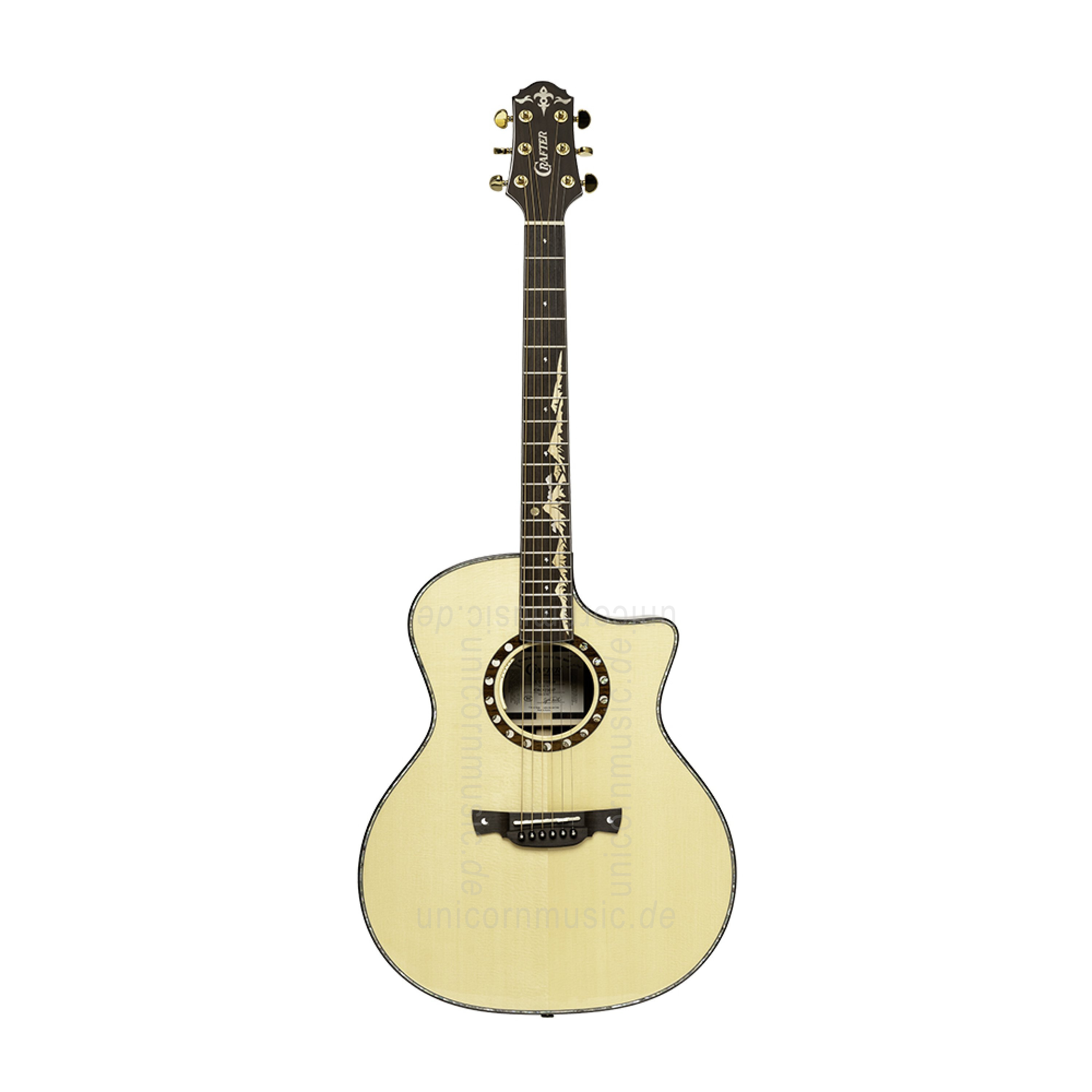 to article description / price Acoustic Guitar - CRAFTER G-1000ce - Moon Landscape - Grand Auditorium - solid spruce top