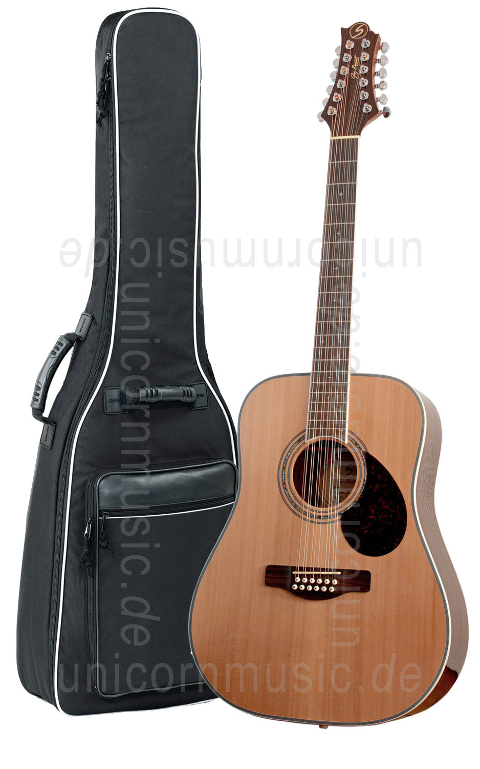 to article description / price Acoustic Guitar GREG BENNETT (SAMICK) D7/12 BEAUMONT - Dreadnought - 12 String - solid cedar top
