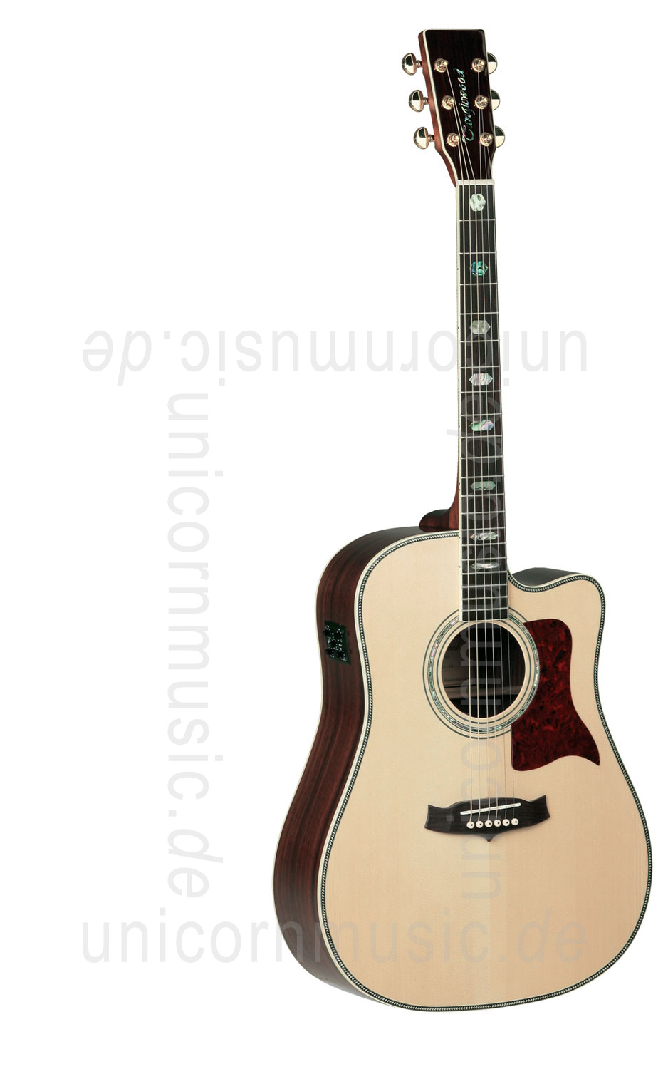 to article description / price Acoustic Guitar TANGLEWOOD TW1000/C E - Sundance Series -  Fishman Presys Plus EQ - Cutaway -  solid top