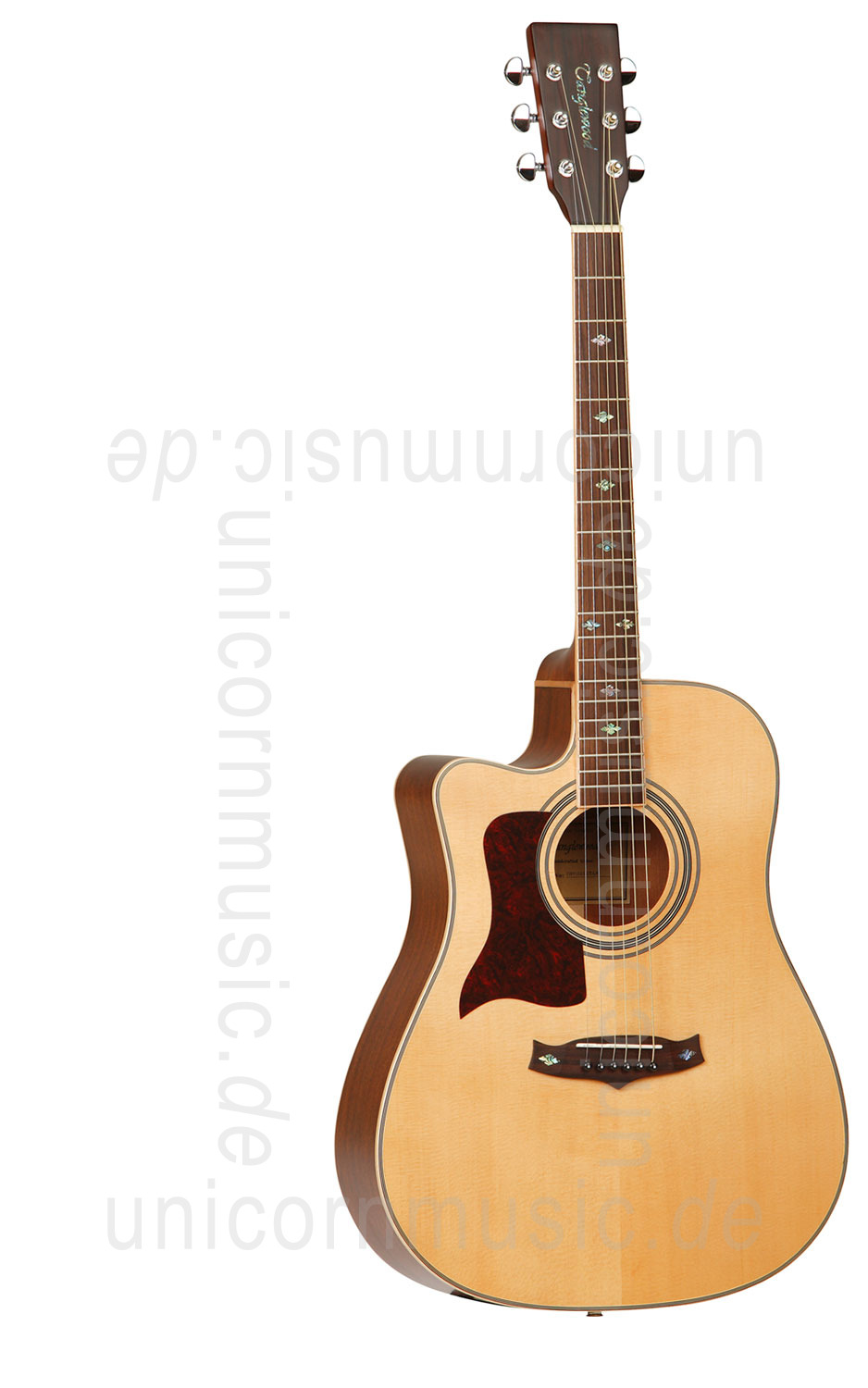 to article description / price Acoustic Guitar TANGLEWOOD TW115/AS CE LH - Premier Series - Dreadnought - BBand - left hand - solid top + back