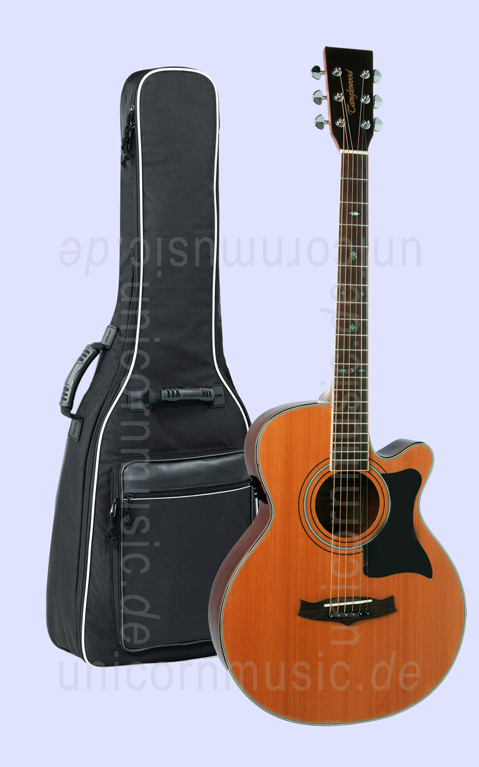 to article description / price Acoustic Guitar TANGLEWOOD TW145/SC - Premier Series -  B-Band - Super Folk - Electro Cutaway - solid top