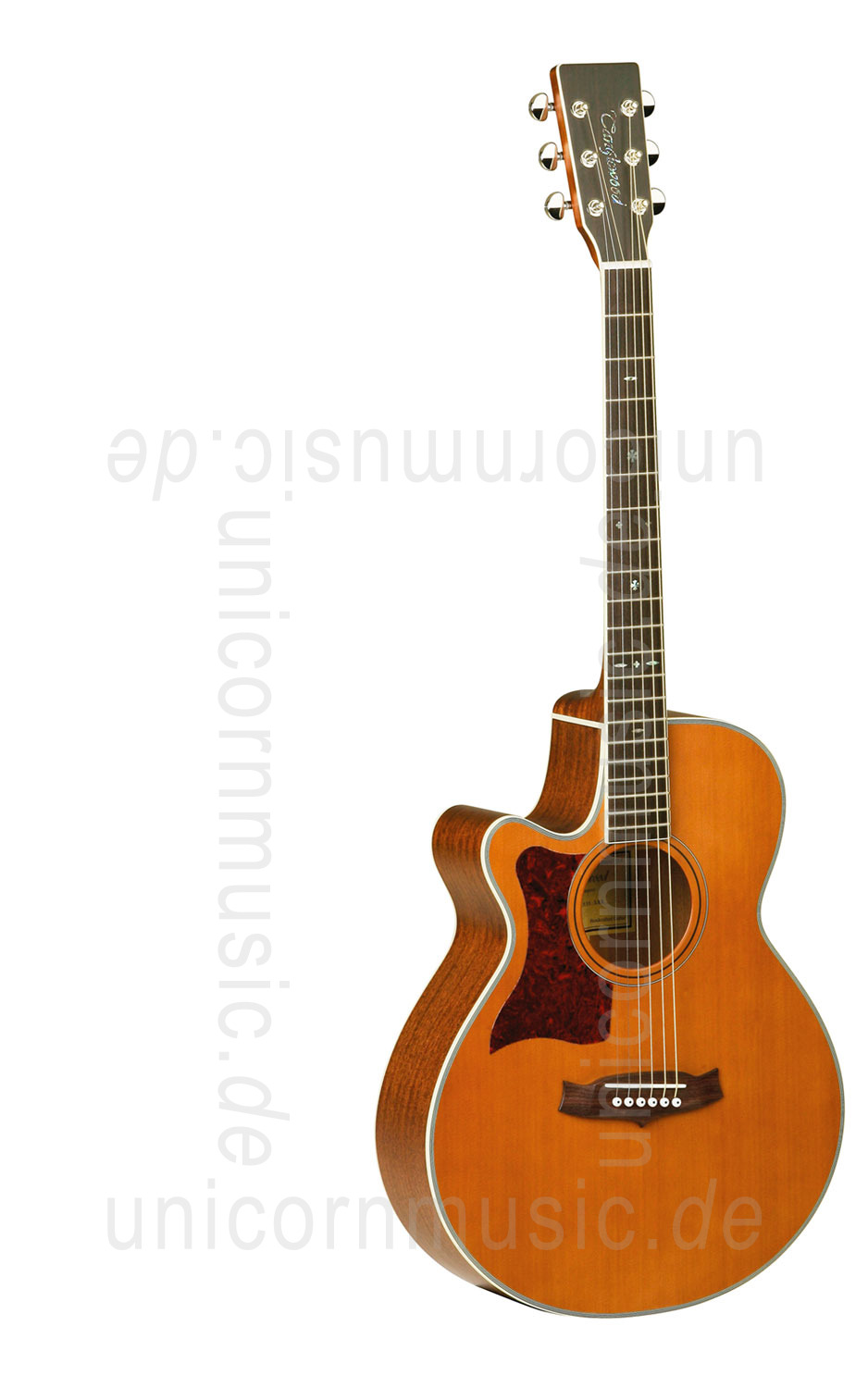 to article description / price Acoustic Guitar TANGLEWOOD TW45/NS E LH - Sundance Series - Fishman Presys Plus EQ - Super Folk - Cutaway - left-hand