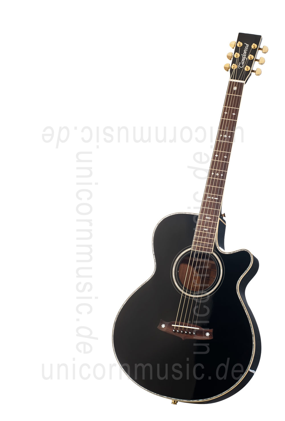 to article description / price Acoustic Guitar TANGLEWOOD TW49/BK DLX E - Sundance Series - Fishman Presys Plus EQ - Super Folk - Cutaway - solid top + back