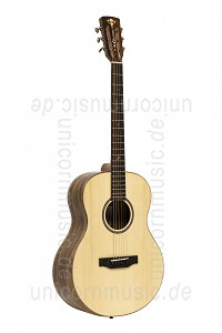 Large view Acoustic Guitar - CRAFTER BIG MINO BK WLN - solid mahogany top