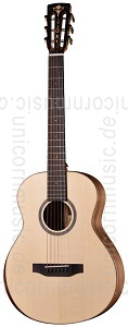Large view Acoustic Guitar - CRAFTER MINO BK WLN - solid mahogany top