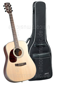 Large view Acoustic Guitar CORT EARTH 70 OP LH - Dreadnought - solid spruce top - left hand