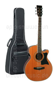Large view Acoustic Guitar TANGLEWOOD TW145/SC - Premier Series -  B-Band - Super Folk - Electro Cutaway - solid top