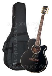 Large view Acoustic Guitar TANGLEWOOD TW49/BK DLX E - Sundance Series - Fishman Presys Plus EQ - Super Folk - Cutaway - solid top + back