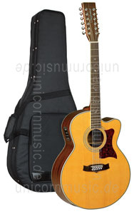 Large view Acoustic Guitar TANGLEWOOD TW55/12 NS E - Sundance Series - Fishman Presys Plus EQ - Jumbo - Cutaway - solid top + back
