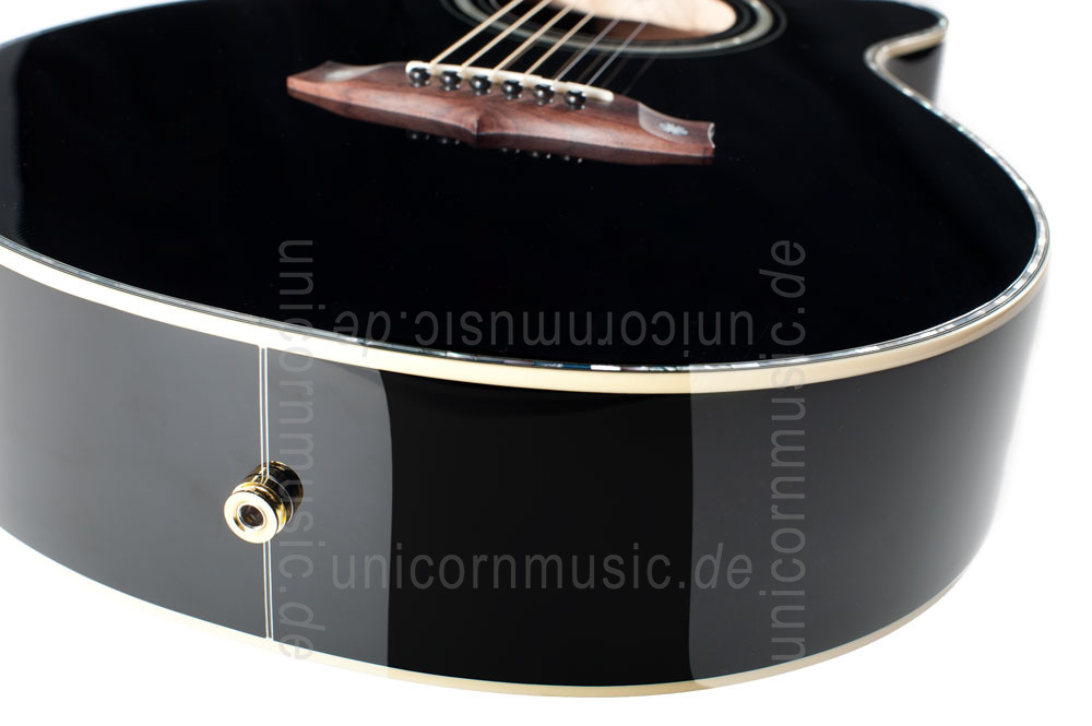 to article description / price Acoustic Guitar TANGLEWOOD TW49/BK DLX E - Sundance Series - Fishman Presys Plus EQ - Super Folk - Cutaway - solid top + back